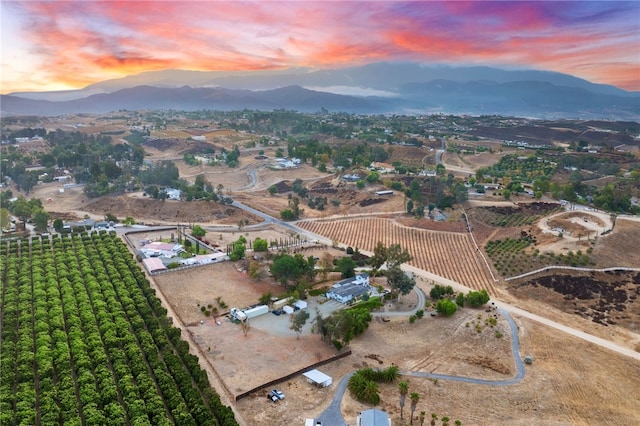 41026 Los Amantes Rd, Temecula, CA 92592 - aerial view of property and surrounding area featuring a mountain backdrop and rural landscape