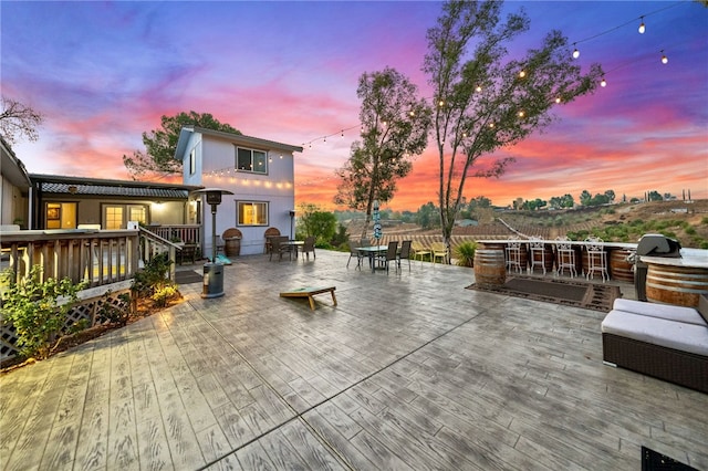 41026 Los Amantes Rd, Temecula, CA 92592 - deck with outdoor dining space and grilling area