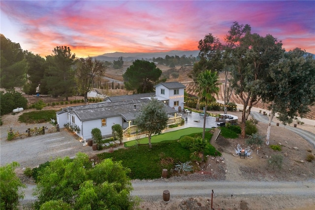 41026 Los Amantes Rd, Temecula, CA 92592 - view from above of property with a mountainous background