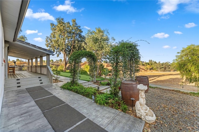 41026 Los Amantes Rd, Temecula, CA 92592 - view of patio / terrace with a wooden deck