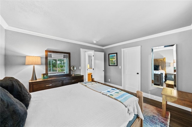 41026 Los Amantes Rd, Temecula, CA 92592 - bedroom featuring ornamental molding and wood finished floors