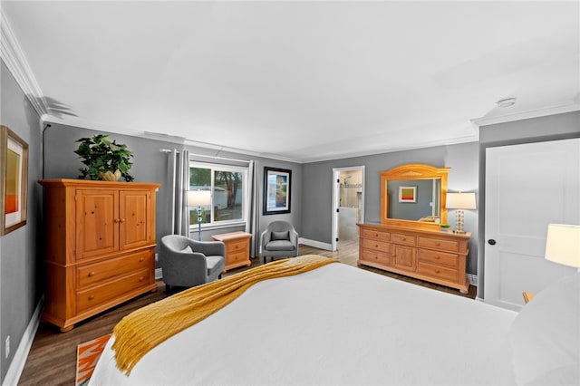 41026 Los Amantes Rd, Temecula, CA 92592 - bedroom featuring crown molding and wood finished floors
