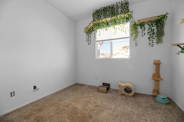 view of carpeted empty room