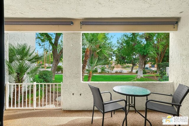 view of patio / terrace featuring covered porch