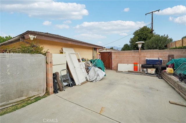 view of home's exterior featuring a patio area