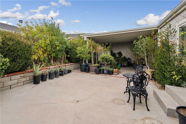 view of patio