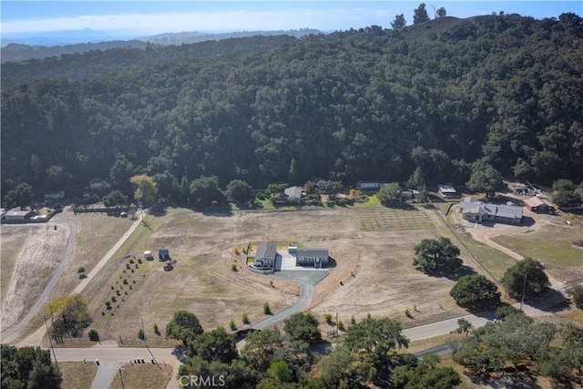 bird's eye view featuring a rural view