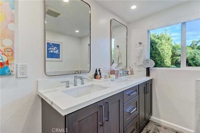 bathroom with vanity