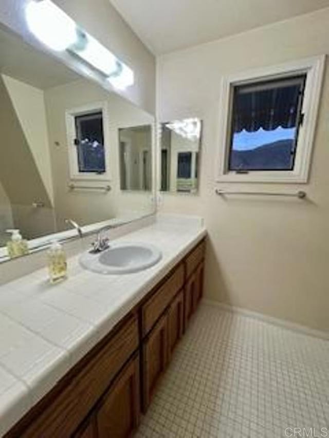 bathroom featuring vanity