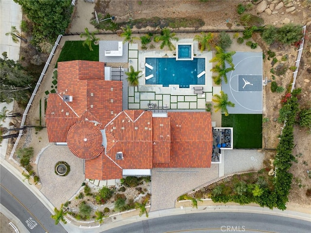 birds eye view of property