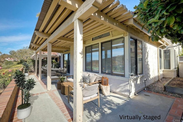 view of patio / terrace featuring outdoor lounge area