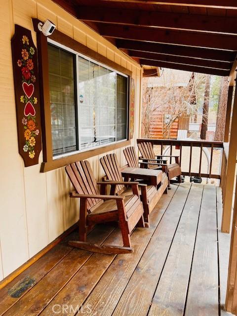 206 E Barker Blvd, Big Bear City, CA 92314 - view of wooden terrace