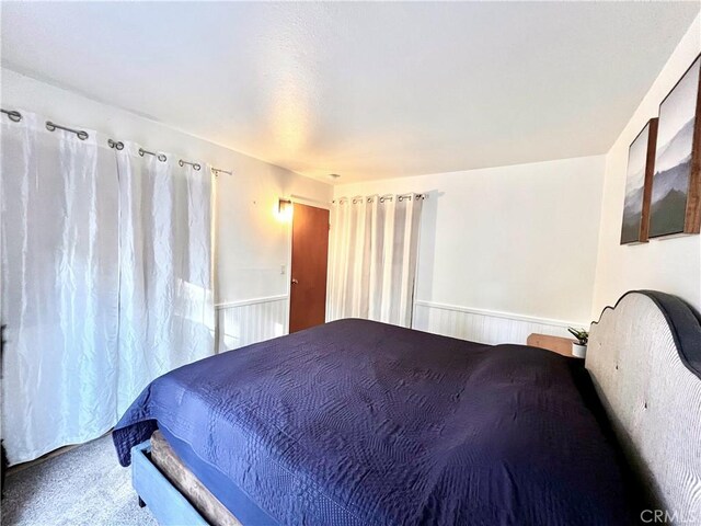 bedroom with carpet floors