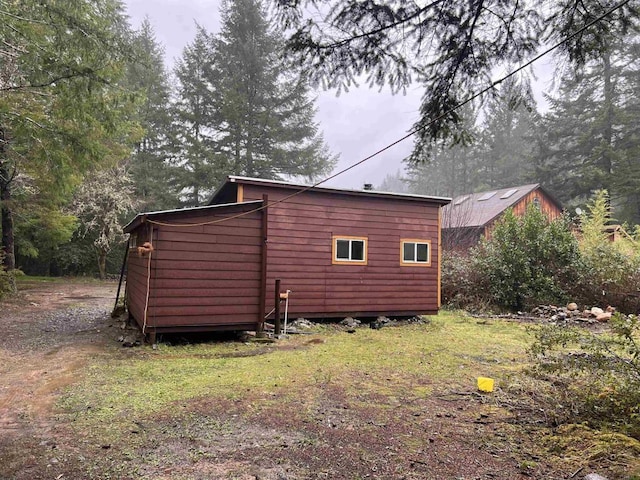 view of rear view of property