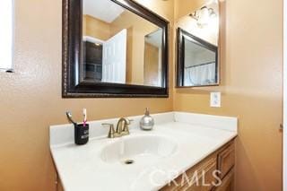 bathroom featuring vanity