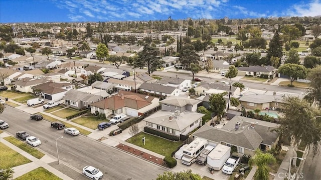 aerial view featuring a residential view