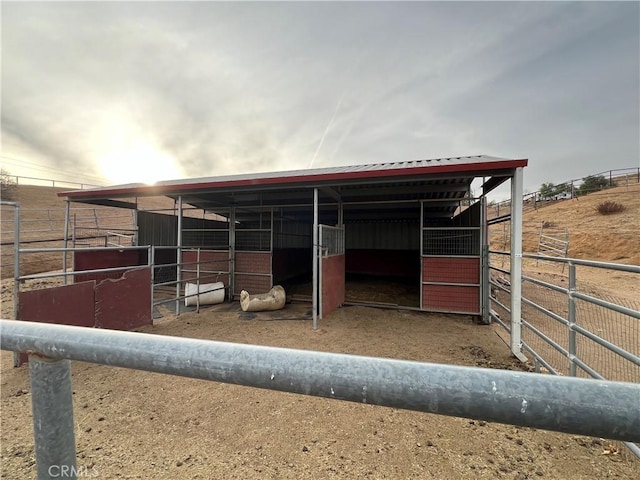 view of stable