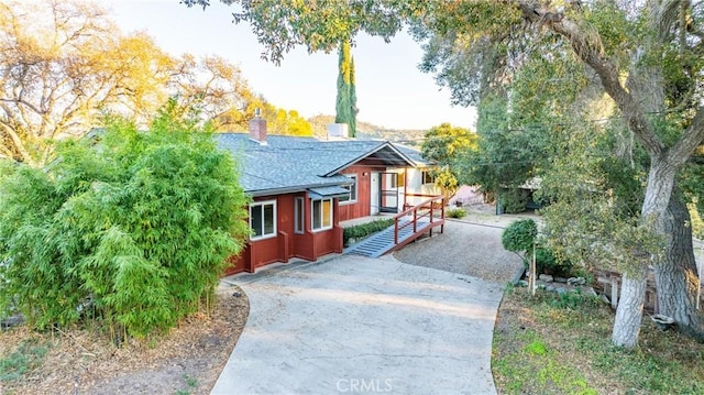 view of front of home