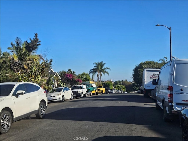 view of road