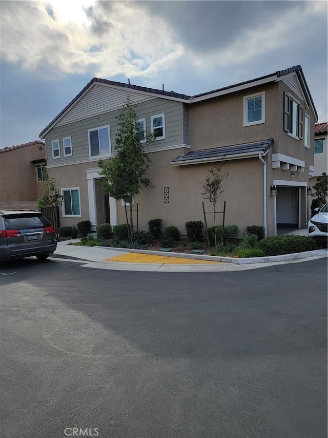 front facade featuring a garage