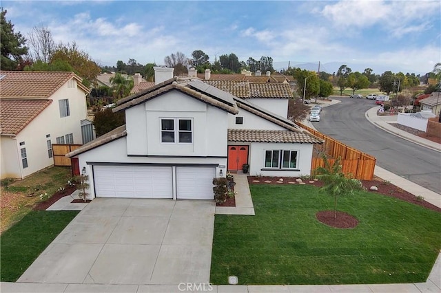 view of front of house with a front lawn