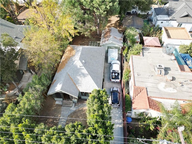 aerial view featuring a residential view
