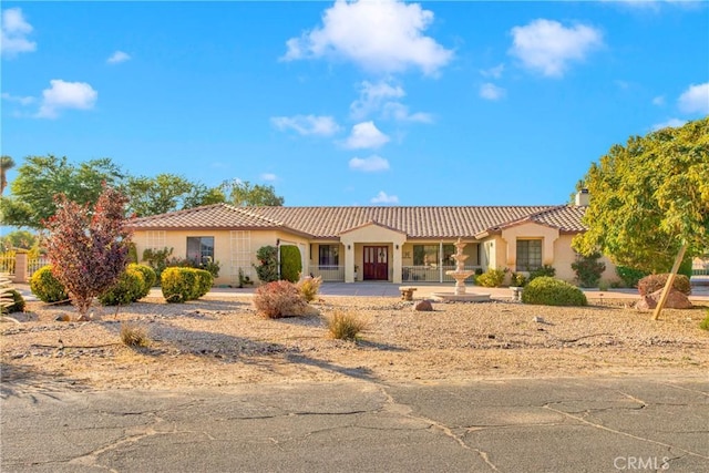 view of mediterranean / spanish house