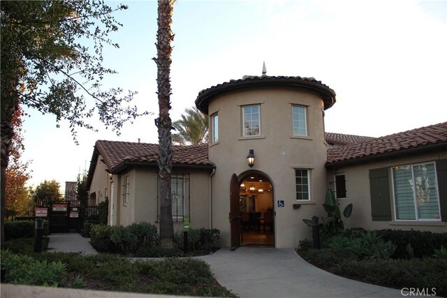 view of mediterranean / spanish house