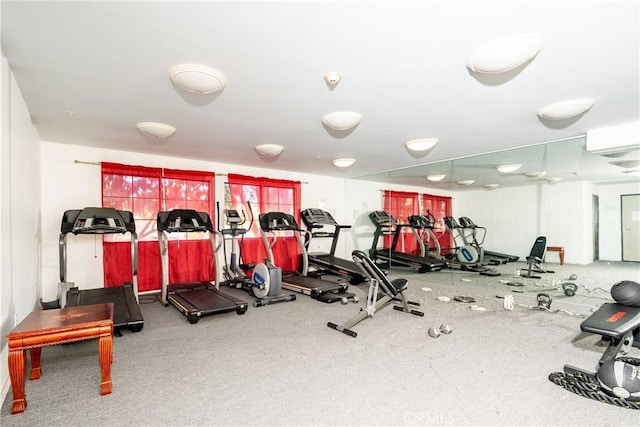 view of exercise room