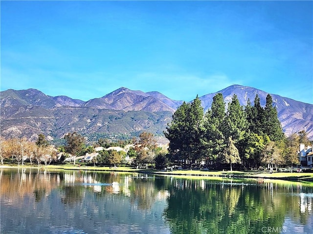 view of water feature featuring a mountain view