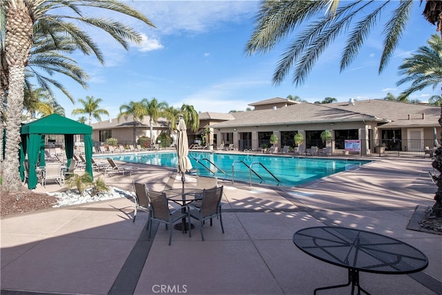 view of pool with a patio