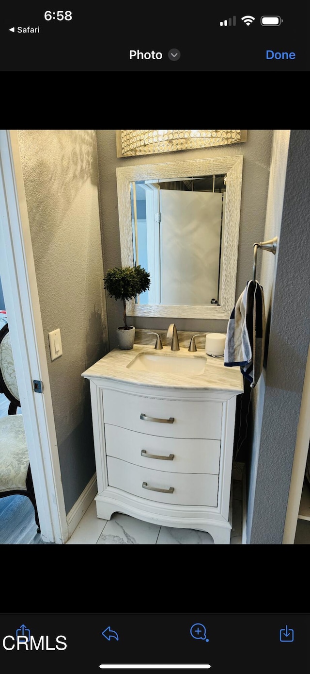 bathroom with vanity