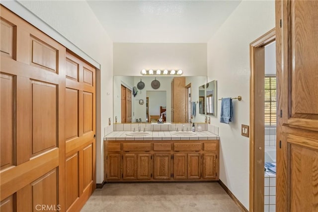 bathroom with vanity