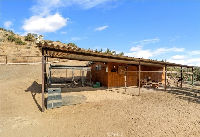6535 Juniper Crest Rd, Agua Dulce, CA 91390 - view of horse barn