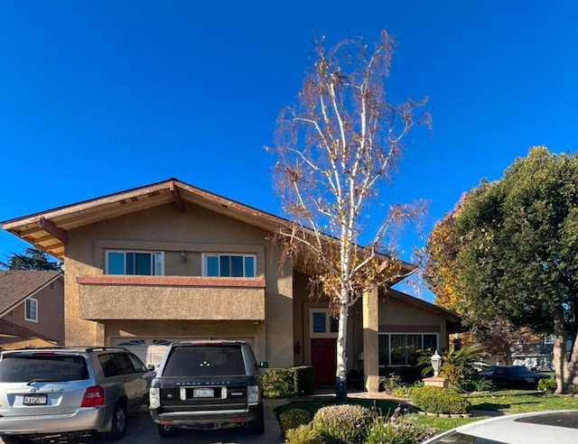 view of front of home featuring a garage