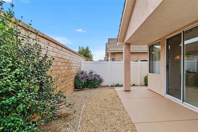 view of yard featuring a patio