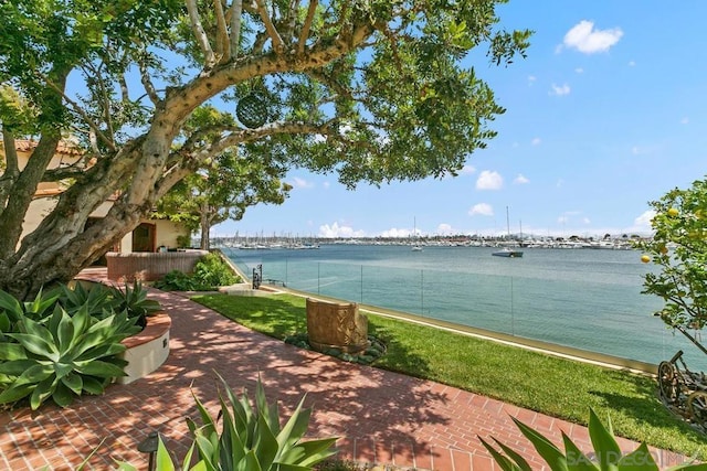 view of water feature