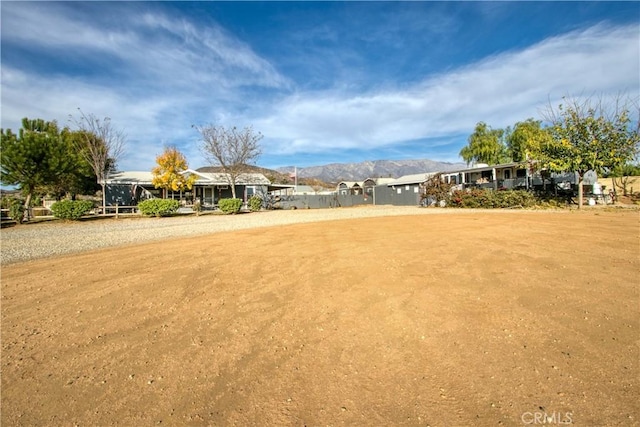 view of home's community with a mountain view