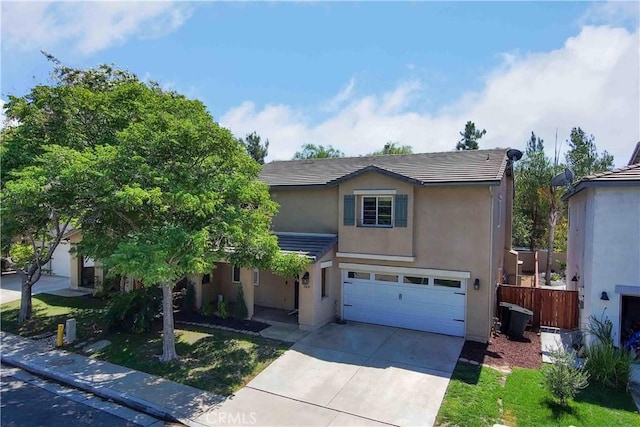 view of front of home featuring a garage