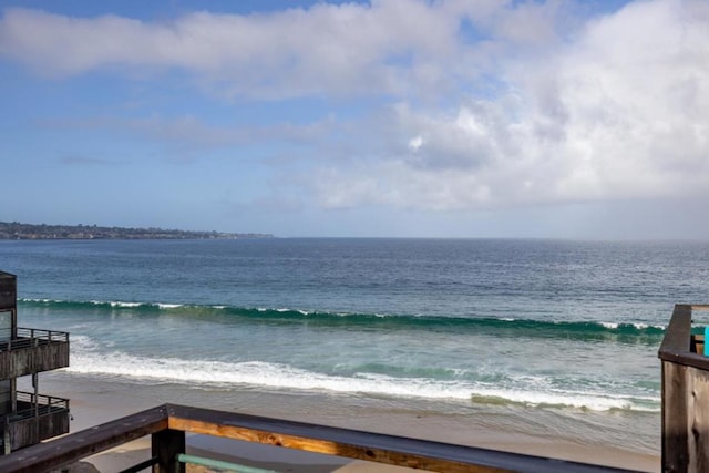 water view with a beach view