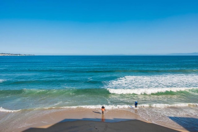 water view with a view of the beach