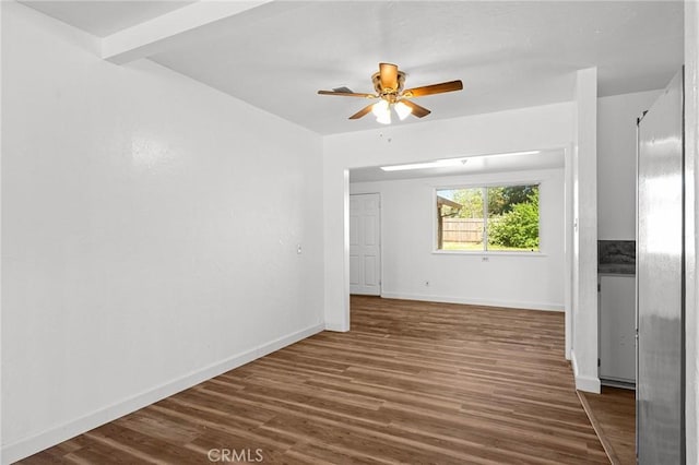 5690 Paradise Ave, Paradise, CA 95969 - spare room with wood finished floors and a ceiling fan