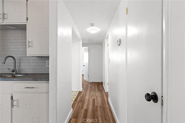 5690 Paradise Ave, Paradise, CA 95969 - hall featuring a sink and wood finished floors