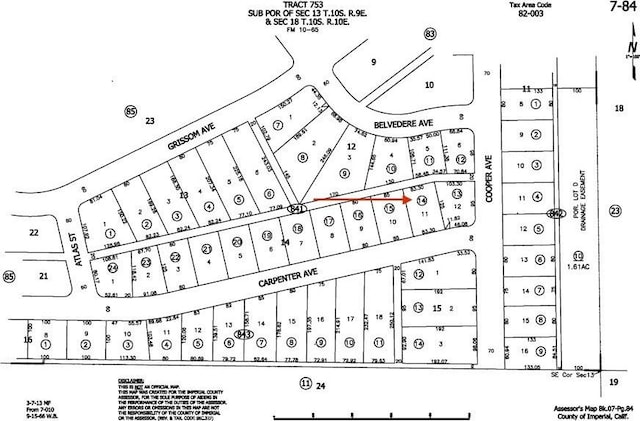 1412 Carpenter Ave, Salton Sea CA, 92274 land for sale