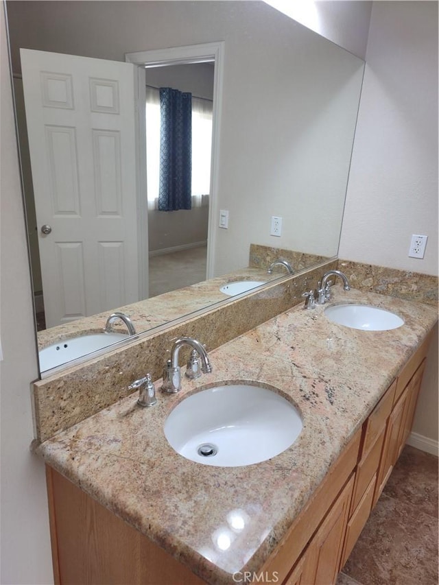 bathroom featuring vanity