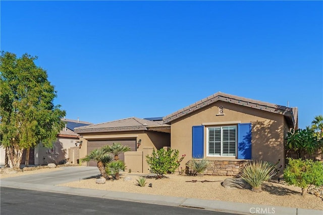 ranch-style house with a garage