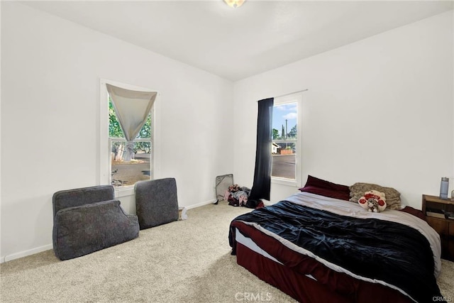 bedroom featuring carpet floors