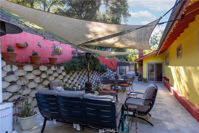 2541 Sleepy Hollow Dr, Glendale, CA 91206 - view of patio with an outdoor living space and outdoor dining space