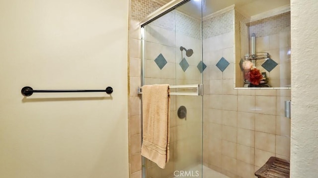 bathroom with walk in shower