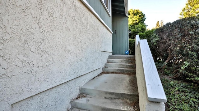 view of stairs